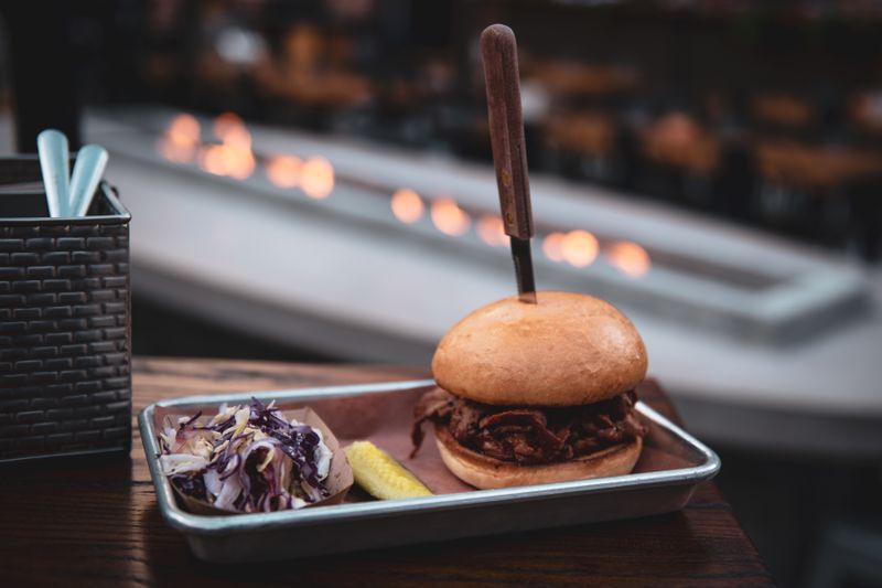 BBQ Pulled Pork primos special with coleslaw